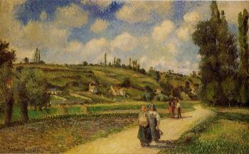 卡米耶 畢沙羅 Landscape near Pontoise, the Auvers Road